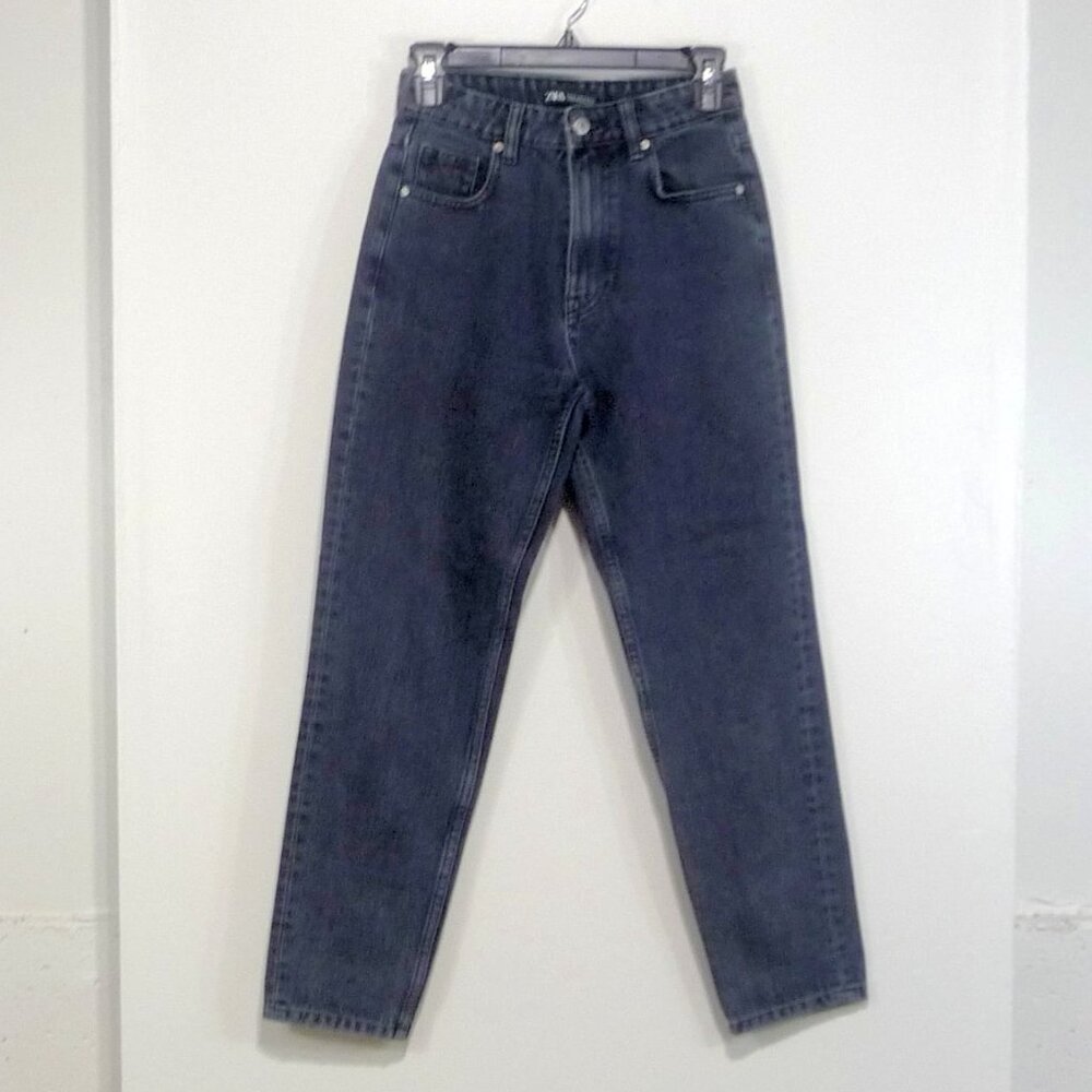 ZARA HIGH WAIST MOM JEANS RIGID SIZE 2
